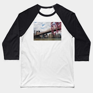 Cherry Blossoms Under the Queensborough Bridge 2 Baseball T-Shirt